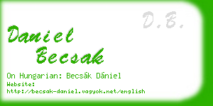 daniel becsak business card